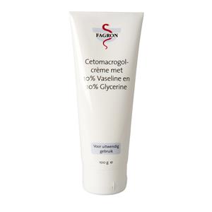 Fagron Cetomacrogol-crème 10% vaseline & 10% glycerine 100 Gram