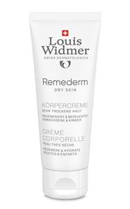 Louis Widmer Remederm lichaamscrème tube geparfumeerd 75ml