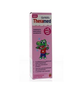 Theramed Junior aardbei 3+ tandpasta tube