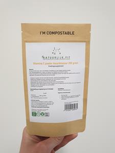 Natuurlijk.fit Vitamine C poeder Ascorbinezuur 200g