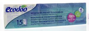 Ecodoo Tissues/zakdoekjes Bio, 15x9 stuks