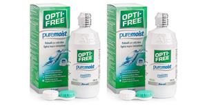 OPTI-FREE PureMoist 2 x 300 ml met lenzendoosjes