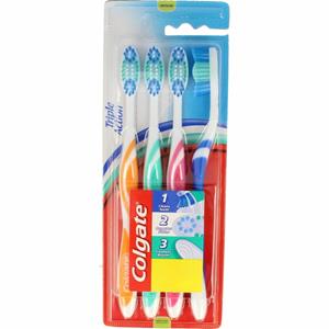 Colgate 3x  Tandenborstel Triple Action Medium 4 stuks