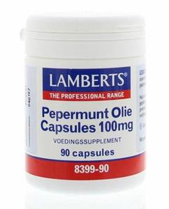 Lamberts Pepermuntolie 100mg 90vc