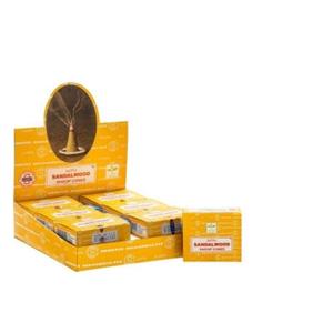 Green Tree Kegelwierook satya sandalwood 12 Stuks