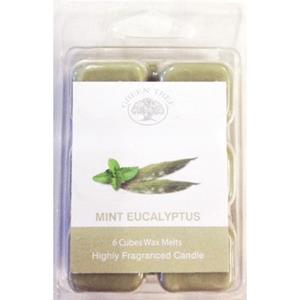 Green Tree Wax melts mint eucalyptus 6 Stuks