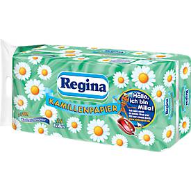 REGINA Toilettenpapier Kamille (16-St), 3-lagig, weiß mit Prägung und Duft, 150 Blatt/Rolle
