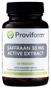 Proviform Saffraan 30mg Active Extract Vegicaps