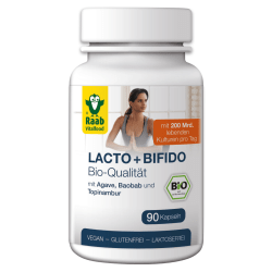 Raab Vitalfood Lacto + Bifido bio (90 capsules)