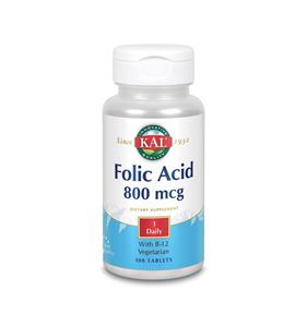 KAL Foliumzuur 800mcg & B12