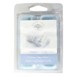 Green Tree Wax melts fresh linen 6 Stuks