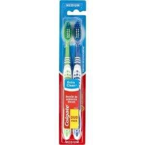 Tandenborstel extra clean medium duo 2 Stuks