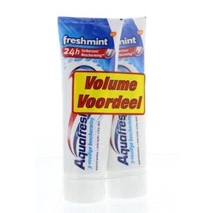 Aquafresh Tandpasta freshmint 75ml duo 2 Overig