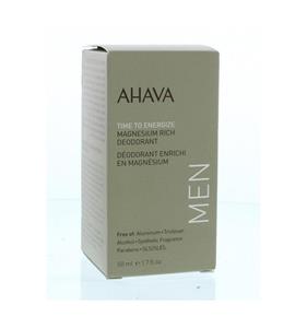 Ahava Men deodorant roll on magnesium rich