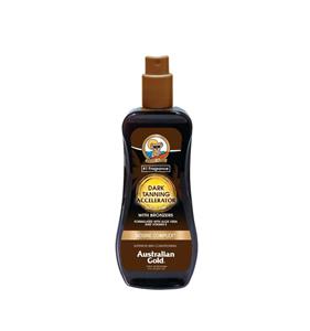 Australian Gold Dark tanning accelerator spray gel met bronzer