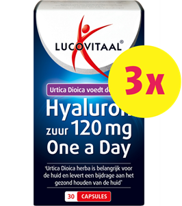 Lucovitaal Hyaluronzuur droge huid 120 mg 90 capsules