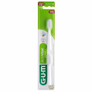 3x GUM Activital Opzetborstel Wit 2 stuks