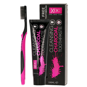 Xoc Cleansing Charcoal Whitening Tandpasta + Tandenborstel