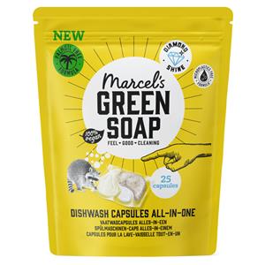 Marcel's Green Soap Vaatwascapsules Eco All-In-One 25 stuks