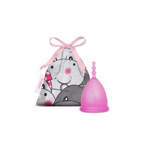 Ladycup Menstruatiecup pinky hippo maat S