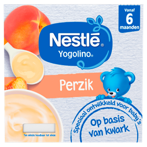 Nestlé 6+ Kwarkolino toetje perzik