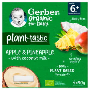 Gerber Organic Plantaardig Appel Ananas