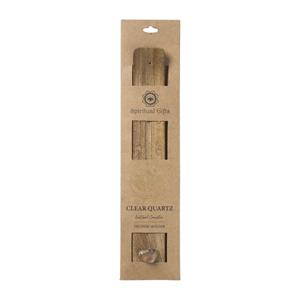 Xenos Wierook plank berg kristal - bruin/transparant - 0.3x30x7 cm