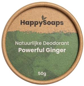 Happysoaps Natuurlijke deodorant powerful ginger 50gr