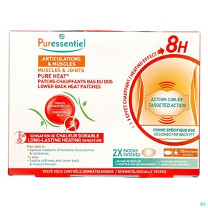 Puressentiel Gewrichten & Spieren Verwarmende Patches Lage Rug 2 Stuks