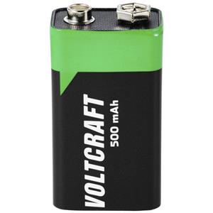 VOLTCRAFT 6LR61 9V Block-Akku Li-Ion 500 mAh 7.4V 1St.