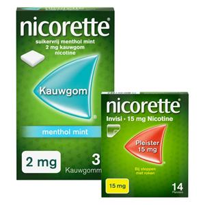 patches 15mg +  kauwgom mint 2mg 30 stuks Pakket