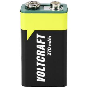 VOLTCRAFT Oplaadbare 9V batterij (blok) Endurance 6LR61 NiMH 8.4 V 270 mAh 1 stuk(s)