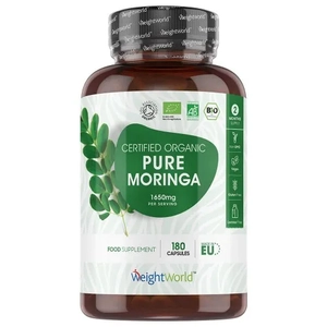 WeightWorld Biologische Pure Moringa Oleifera 1650mg - 180 Capsules
