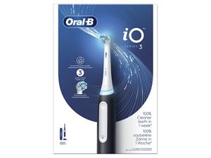 Braun Elektrische Zahnbürste Oral-B iO Series 3 Matt Black mit Reiseetuie