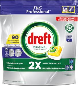 Dreft Vaatwastablet  professional lemon 90 stuks