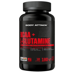 Body Attack BCAA + Glutamin 12000 (180 caps)  capsules aminozuren BCAA Glutamin