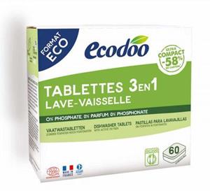 Ecodoo Vaatwas tabletten 3-in-1 geconcentreerd XL bio 60st