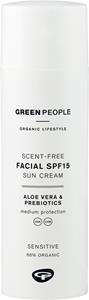 Green People Zonnebrandcreme Gezicht SPF15 Parfumvrij (50ml)