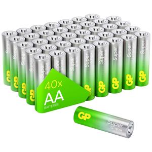 GP Batteries 1x40 GP Super Alkaline AA Mignon Batterien PET Box 03015AETA-B40
