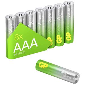 GP Batteries GPPCA24AS551 AAA batterij (potlood) Alkaline 1.5 V 8 stuk(s)