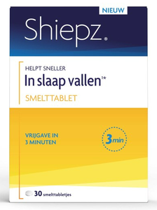 Helpt Sneller in Slaap Vallen¹* Smelttabletten