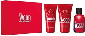 Set Mit Damenparfüm Dsquared2 Red Wood (3 Pcs)