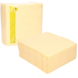 Cosy & Trendy 80x stuks luxe kwaliteit servetten creme wit x cm -