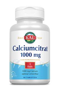 Kal Calcium Citraat 1000 mg Tabletten