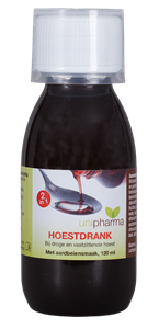 Unipharma Hoestdrank 2-in-1 met aarbeiensmaak