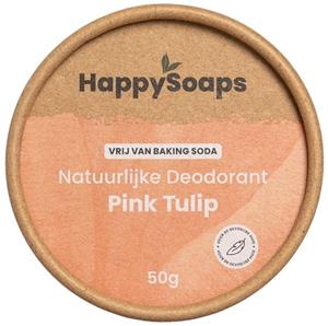 HappySoaps Natuurlijke deodorant pink tulip 50gr