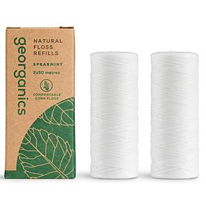 Georganics Natuurlijke Floss Refill - Pepermunt