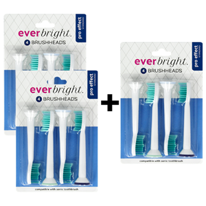 Everbright. Everbright Pro Effect Standard Sonic opzetborstels - Voordeelpak 2+1 GRATIS