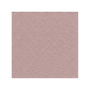 Ihr 48x Luxe 3-laags servetten met patroon oud roze 33 x 33 cm -