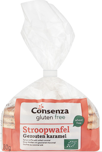 Consenza Stroopwafels met gezouten karamel 180gr
